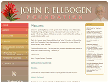 Tablet Screenshot of ellbogenfoundation.org